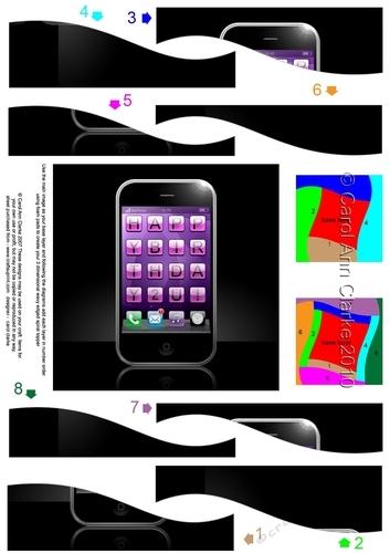 Happy Birthday Smart Phone Wavy Spiral Side Stacker