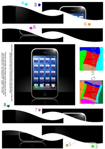 Happy Birthday Smart Phone Wavy Spiral Side Stacker