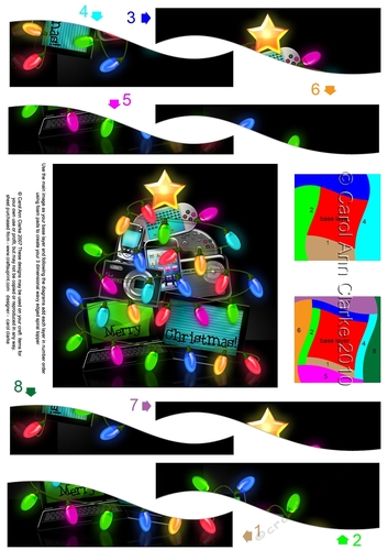 Merry Christmas Gadgets & Gizmos Wavy Spiral Side Stacker