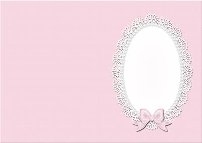 A5 Pearls and Lace Card Front or Insert