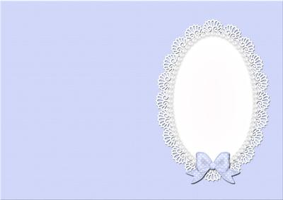 A5 Pearls and Lace Card Front or Insert