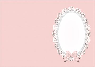 A5 Pearls and Lace Card Front or Insert