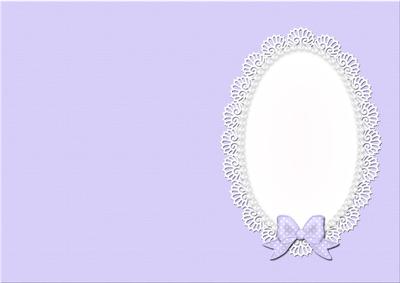 A5 Pearls and Lace Card Front or Insert
