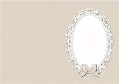 A5 Pearls and Lace Card Front or Insert