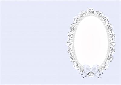 A5 Pearls and Lace Card Front or Insert