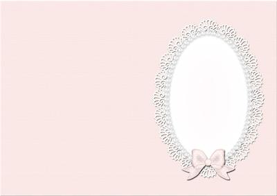 A5 Pearls and Lace Card Front or Insert