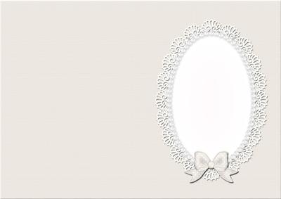 A5 Pearls and Lace Card Front or Insert