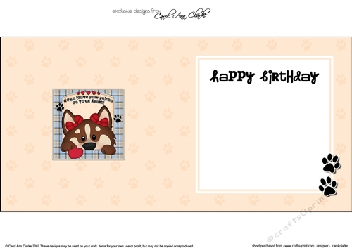 Square landscape insert - Dogs Leave Paw Prints - Husky Dog Sugar