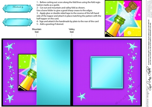 Lets Celebrate No-Hole Fold Back Card