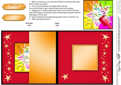Lets Celebrate No-Hole Fold Back Card