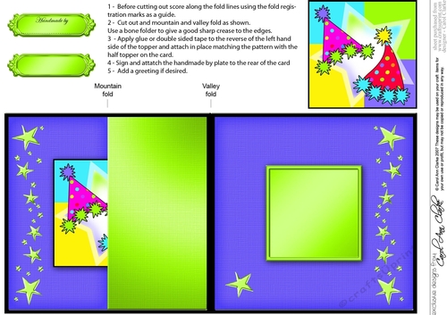 Lets Celebrate No-Hole Fold Back Card