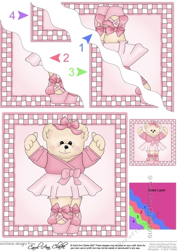 Ballerina Teddy Wavy Corner side stacker Topper
