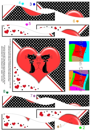 Kool Kats Purrfect Love Wavy Spiral Side Stacker