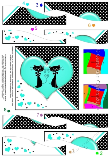Kool Kats Purrfect Love Wavy Spiral Side Stacker