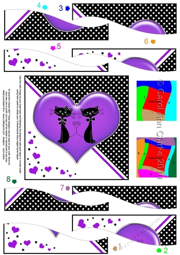 Kool Kats Purrfect Love Wavy Spiral Side Stacker