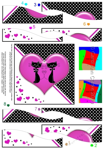 Kool Kats Purrfect Love Wavy Spiral Side Stacker
