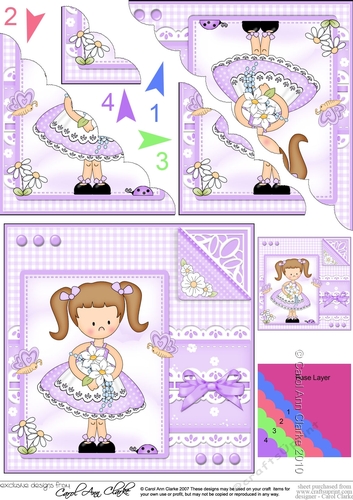 Cute Girlz & Lace Scalloped Corner Stacker