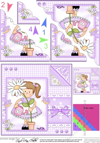 Cute Girlz & Lace Scalloped Corner Stacker