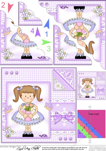 Cute Girlz & Lace Scalloped Corner Stacker