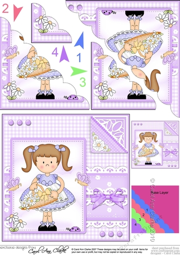 Cute Girlz & Lace Scalloped Corner Stacker
