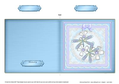 Dreamy Dragonfly Cut and Fold Quick Card