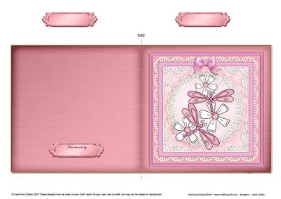Dreamy Dragonfly Cut and Fold Quick Card