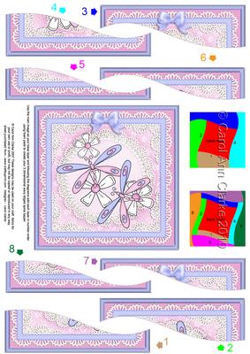 Dreamy Dragonflies Quick Card with Wavy Spiral Side Stacker