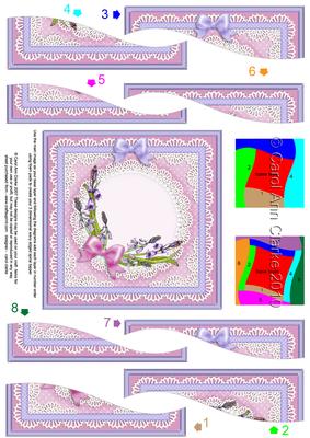 Bluebells Quick Card with Wavy Spiral Side Stacker