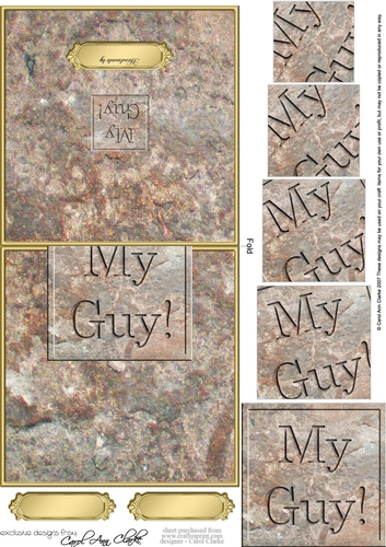 My Guy! Set in Stone No-Hole Over the Edge & Spiral Pyramid