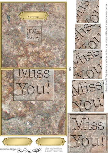 Miss You! Set in Stone No-Hole Over the Edge & Spiral Pyramid