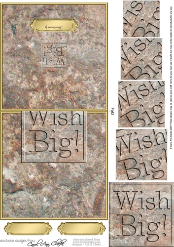 Wish Big! Set in Stone No-Hole Over the Edge & Spiral Pyramid