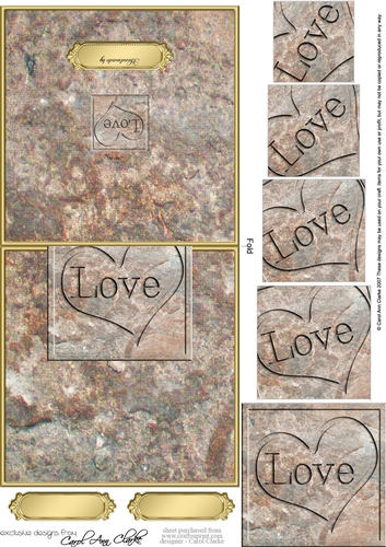 Love Set in Stone No-Hole Over the Edge & Spiral Pyramid