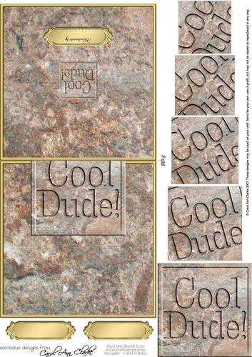 Cool Dude! Set in Stone No-Hole Over the Edge & Spiral Pyramid