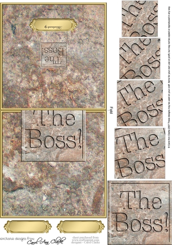 The Boss! Set in Stone No-Hole Over the Edge & Spiral Pyramid