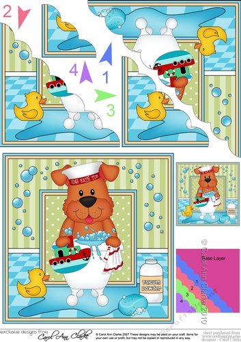 Scalloped Corner Stacker - Bathtub Buddies - Little Rusty Dog