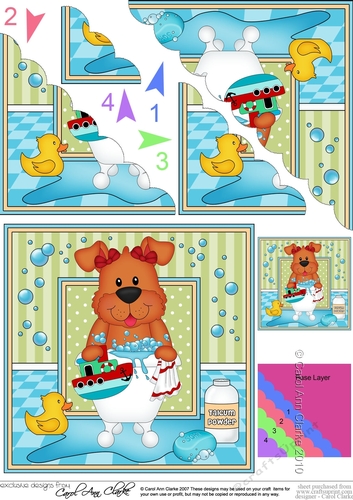 Scalloped Corner Stacker - Bathtub Buddies - Little Rusty Dog