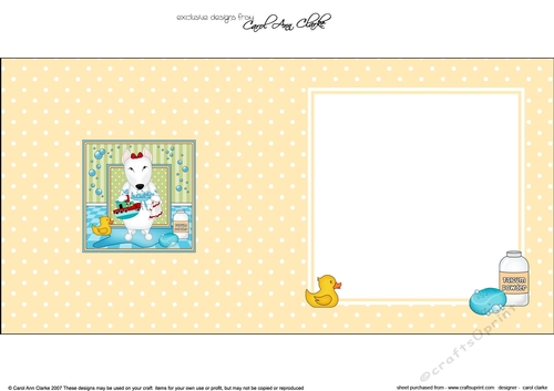 Square Landscape Insert - Bathtub Buddies - Little English Bull Terrier Dog