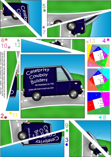 Cowboy Builders Van  Twisted Spiral Side Stacker