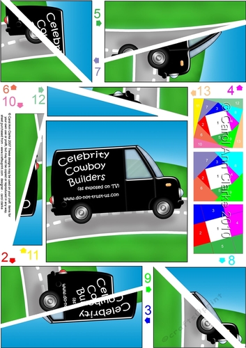 Cowboy Builders Van  Twisted Spiral Side Stacker