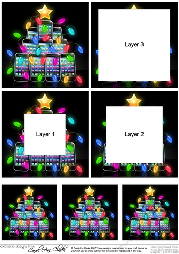 Christmas Smart Phones Tunnel Topper