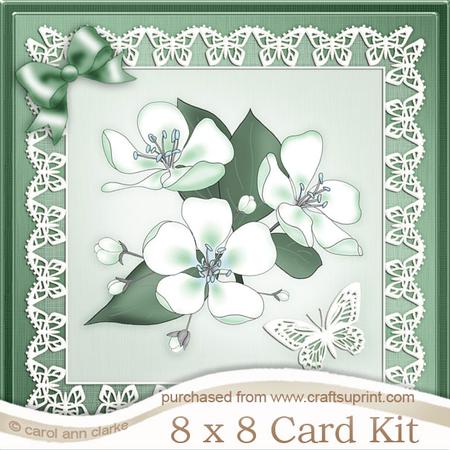 8 x 8 Apple Blossom Kit with 3D Decoupage