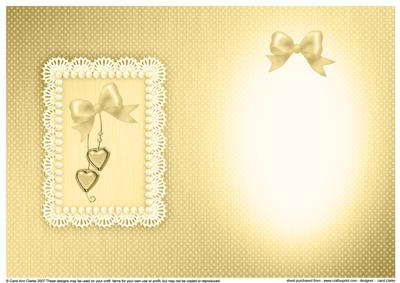 Greetings, Lace and Pearls Matching Insert A5 Portrait