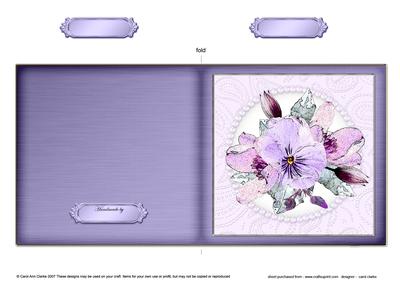 Posy and Pearls Cut and Fold Card