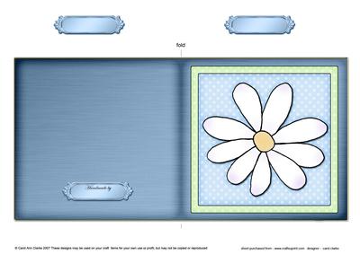 Daisy Cut and Fold Card