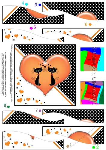 Kool Kats Purrfect Love Wavy Spiral Side Stacker