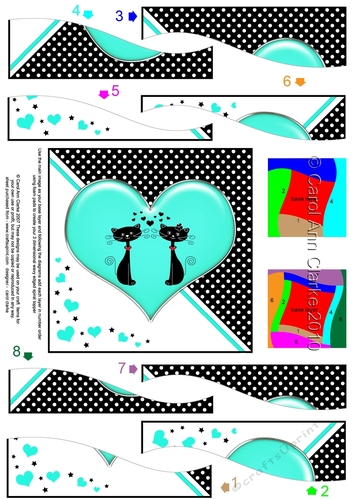 Kool Kats Purrfect Love Wavy Spiral Side Stacker