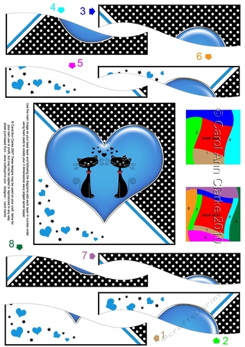 Kool Kats Purrfect Love Wavy Spiral Side Stacker