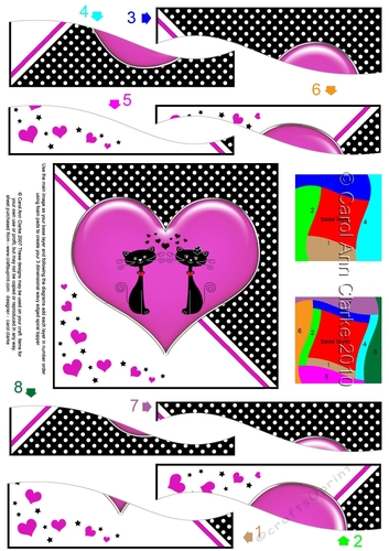 Kool Kats Purrfect Love Wavy Spiral Side Stacker