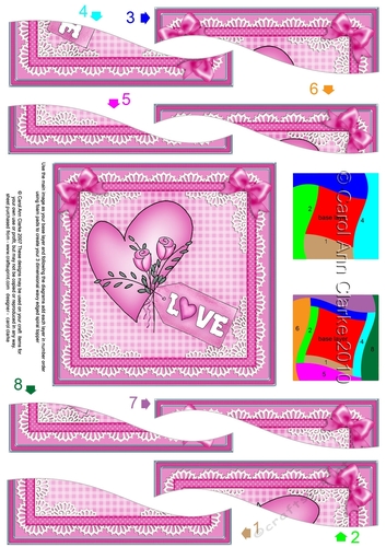Love Heart Wavy Spiral Side Stacker