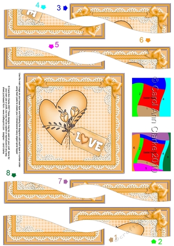 Love Heart Wavy Spiral Side Stacker